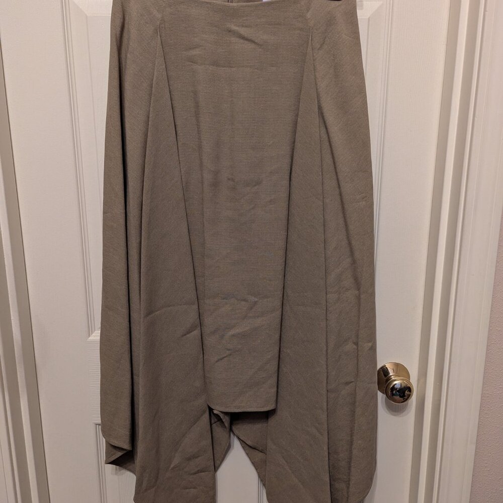 Salvatore Ferragamo Linen & Silk Asymmetric Hem Maxi Skirt - Picture 6 of 9